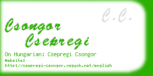 csongor csepregi business card